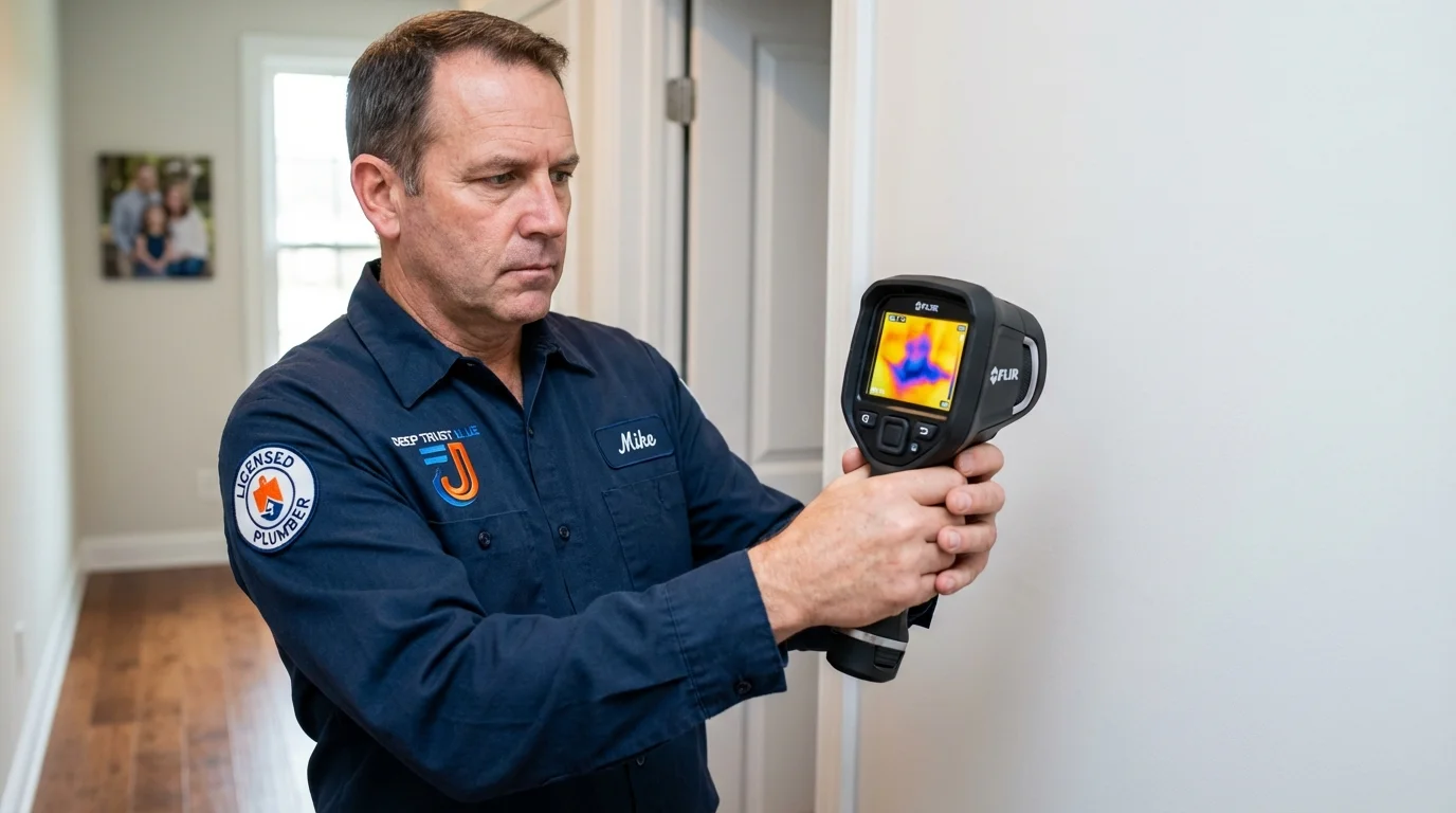 Thermal imaging leak detection by Johns Plumbing LLC in Milledgeville